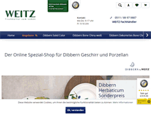 Tablet Screenshot of dibbern-shop-weitz.de